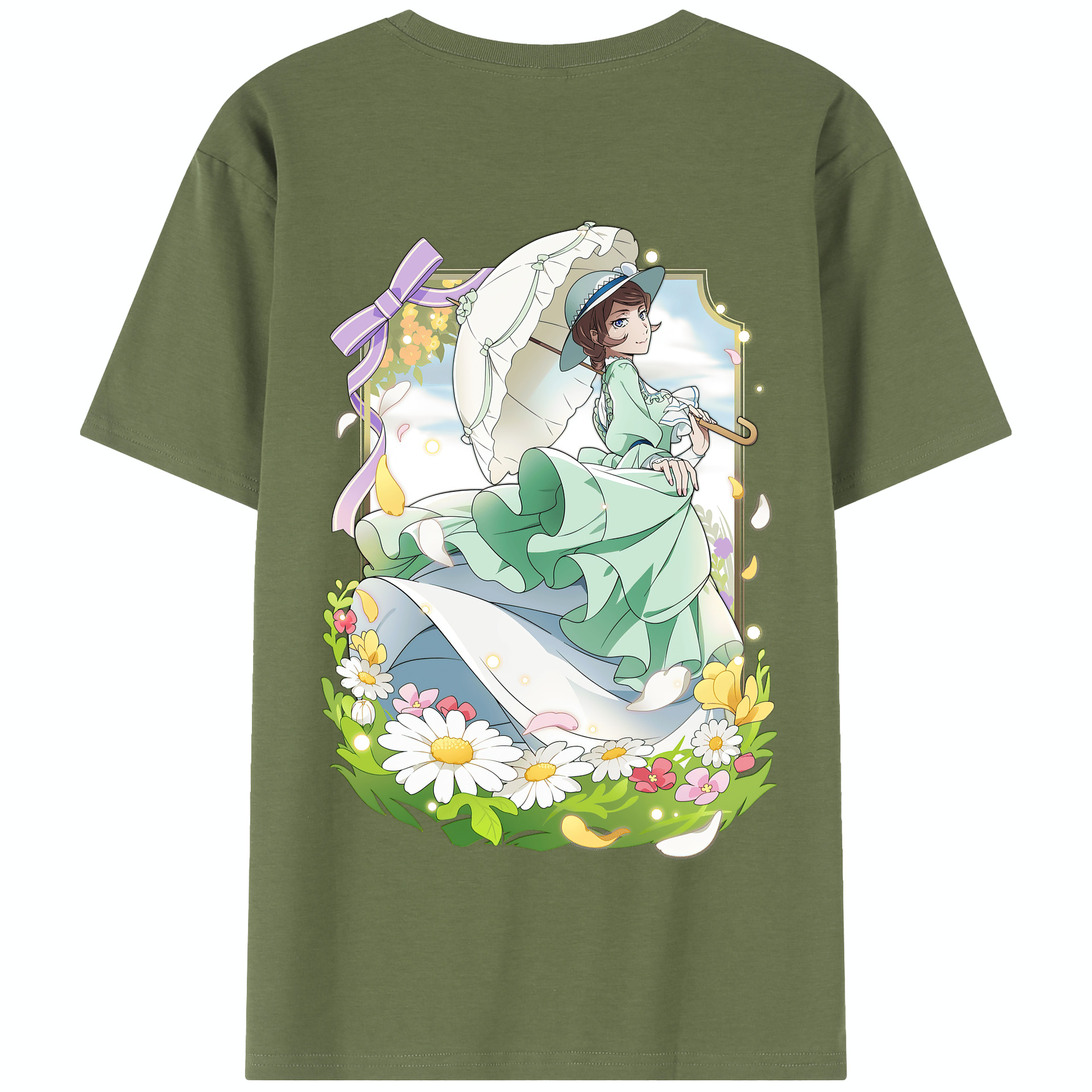 （画像用） 文豪ストレイドッグス Bungo Stray Dogs 綿100％半袖Tシャツ（背面プリント）